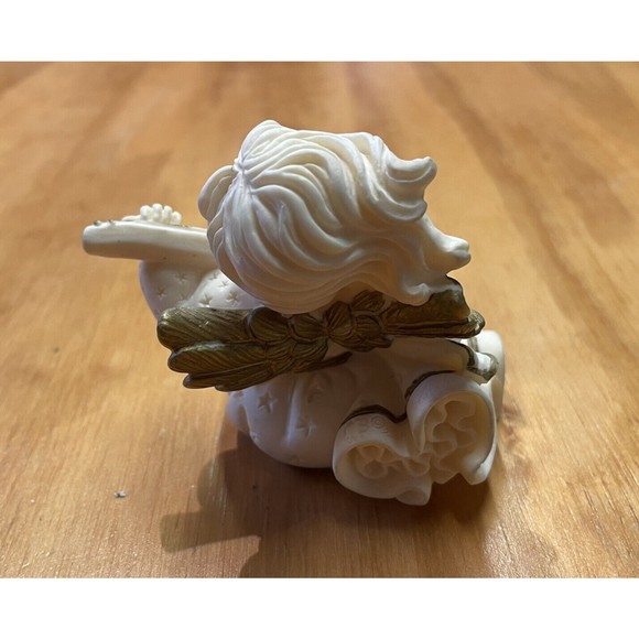 Windsong Angel with Mandolin Figurine made by Roman Inc #83658 Numbered - Picture 3 of 5